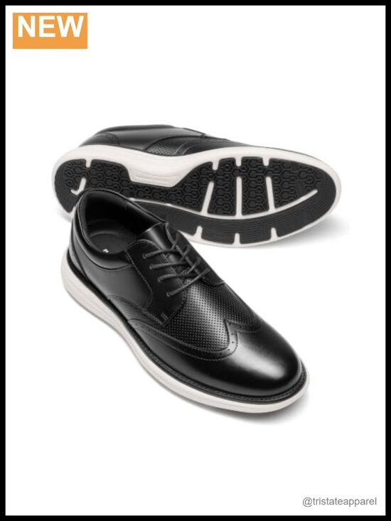 Brogue Oxfords Wingtip Dress Shoes with Cushioning Non-Slip Rubber Sole main image 4